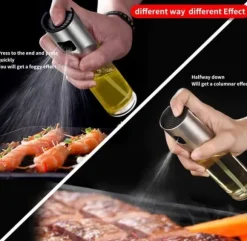 Generisk sprutmaskin, olivolja spruta, sprayflaska för olja Mångsidig glasspray olivolja flaska för matlagning, glas, bakning, rostning