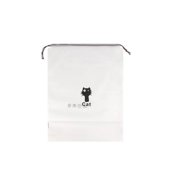 Genomskinliga förvaringsväskor av non-woven-material (10-pack) cat pattern
