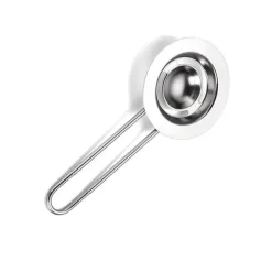 Äggulaseparator i rostfritt stål med justerbart handtag Telescopic