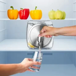 Glasburk för drycker med kran, horisontell dispenser för kylskåp, 3,5L, ORION 143792