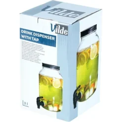 Glasburk med kran 3,2 l
