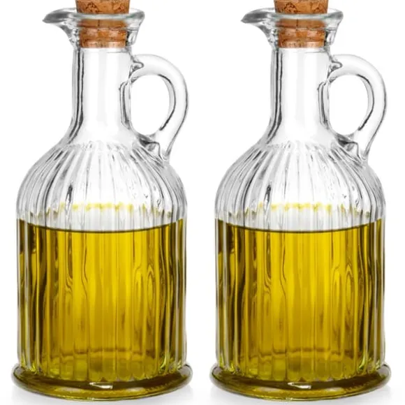 Glasflaska för olja och vinäger 350 ml 2 st.