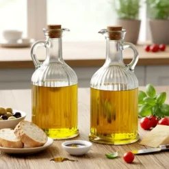 Glasflaska för olja och vinäger 350 ml 2 st.