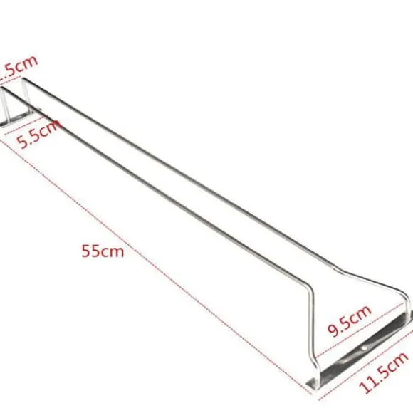 Glashållare - TEMPSA - 55cm - Rostfritt stål - Vinställ - Modern design