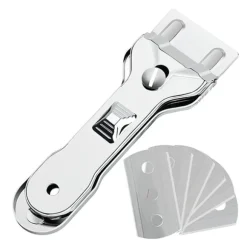 Glashällsskrapa / Glasskrapa - Med 6 utbytbara blad