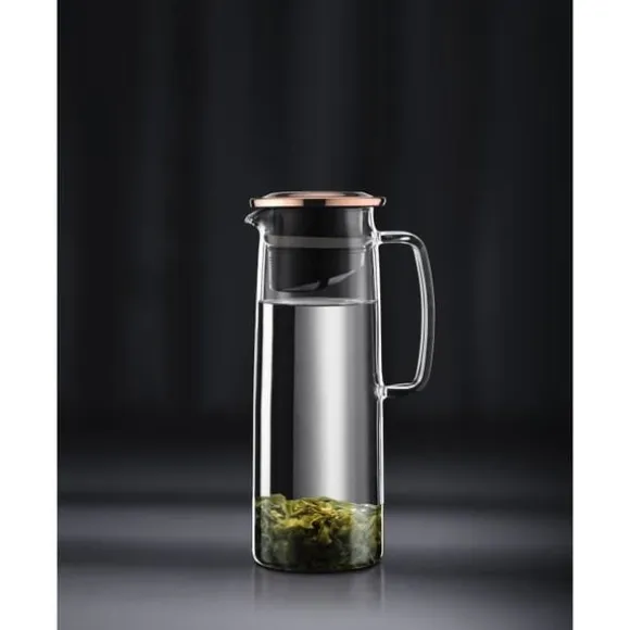 Glaskanna - BODUM - Biasca - Kopparlock med filter - 1,2 L - Transparent