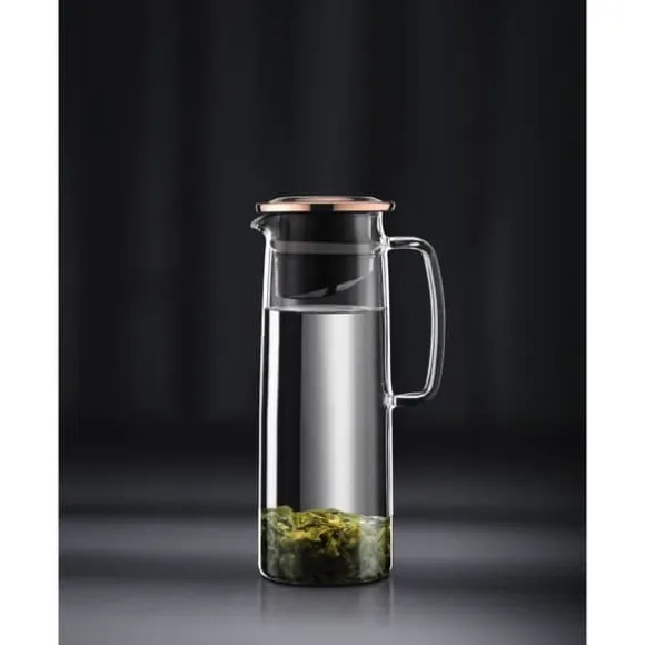 Glaskanna - BODUM - Biasca - Kopparlock med filter - 1,2 L - Transparent