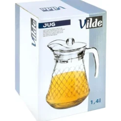 Glaskanna med lock 1,4 l