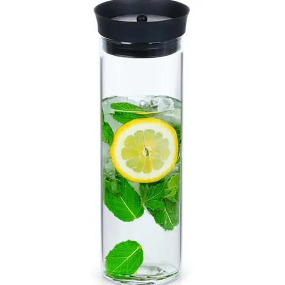 Glaskanna med lock 1 l