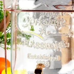 GLASKRUKT 4,2L FÖR DRYCK MED KRAN OCH STÄLL 139602