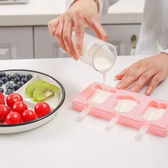 Glassform för 3 glassar – Gör Egna Glasspinnar Hemma