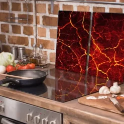 GLAS SKÄRBRÄDA 2x 30x52 MÖNSTER