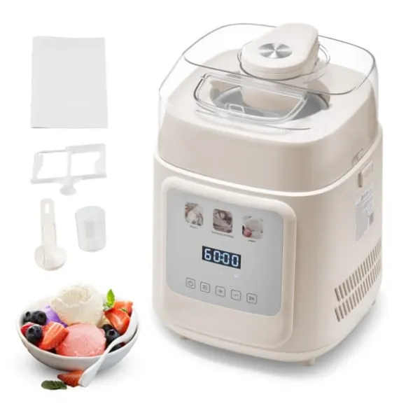 Glassmaskin 1 liter, Automatisk med Inbyggd Kompressor, Ingen Förfrusning Krävs