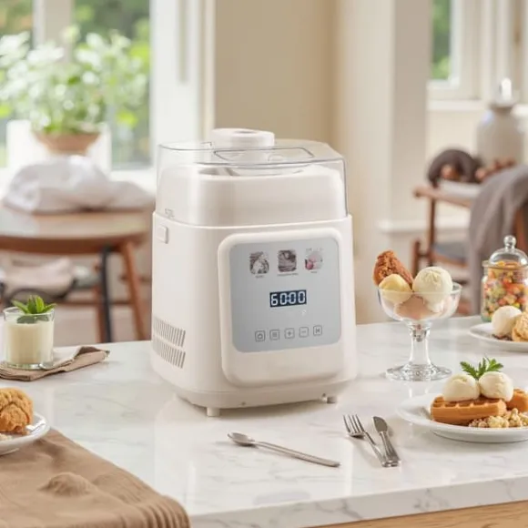 Glassmaskin 1 liter, Automatisk med Inbyggd Kompressor, Ingen Förfrusning Krävs