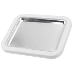 Glassrulle Gör-det-själv-hantverk Ej inkoppling krävs Stor storlek rostfritt stål rullad glassmaskin med plastspade Vit
