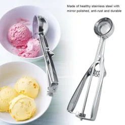 Glassskopa - Rostfritt stål Trigger Cookie Scoop (4 cm diameter)