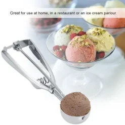 Glassskopa - Rostfritt stål Trigger Cookie Scoop (4 cm diameter)