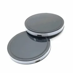 Glasunderlägg med färgskiftande LED-ljus - 2 pack