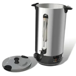 Glöggvärmare och vattenkokare 25 L - Professionell rostfri design | Färg: Silver | Storlek: 25 L