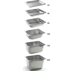 GN 1/2 Kitchen Line container, perforerad, höjd 100 mm - Hendi 807330