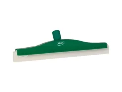 Golvskrapa, Vikan, 40x11x7,5 cm, grön, cellgummi/PP, 40 cm, med svängled och dubbelt blad