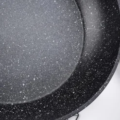 Granit stekpanna set 20 / 24 / 28 cm + Grillpanna 28x28 cm BLACK&WOOD 4 st.
