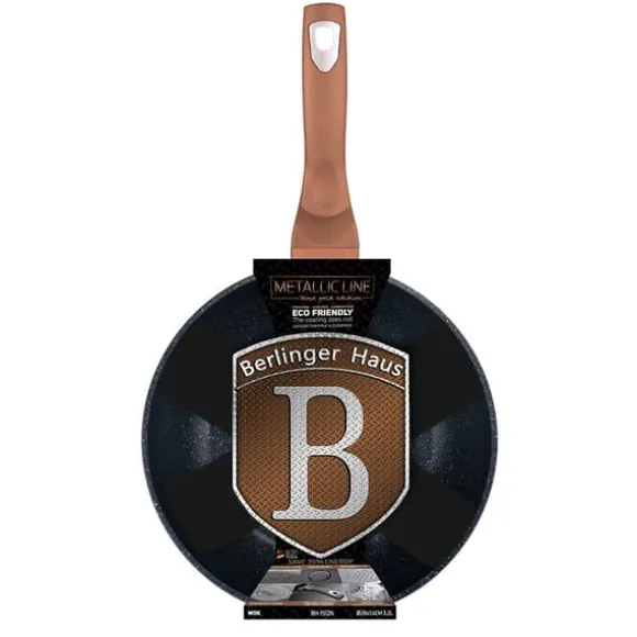 GRANIT WOK PAN 28cm BERLINGER HAUS ROSE GULD BH-1512