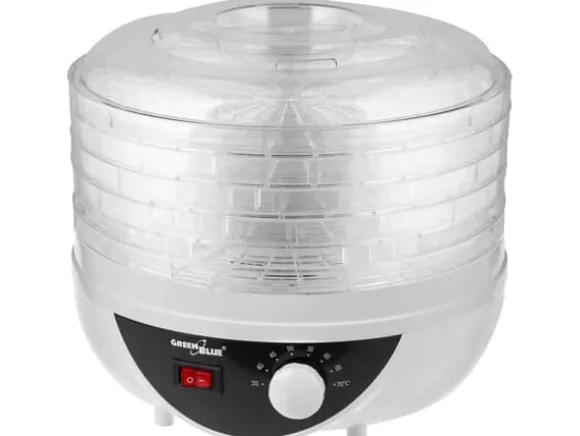 GreenBlue svamp-, grönsaks- och frukttork, 250W mycket tyst GB195