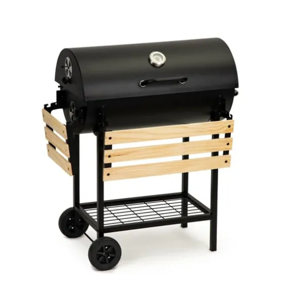 Grill med lock och värmeställ - inklusive termostat - 104x68x94 cm
