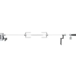 Grill Rotisserie Kit, 81,3x99,1 cm, Rostfritt stål, Elektrisk motor