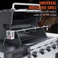 Grill Rotisserie Kit, 81,3x99,1 cm, Rostfritt stål, Elektrisk motor