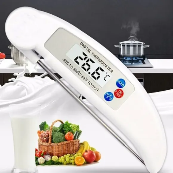 Grilltermomter - Digital Termometer i Vikbar Design