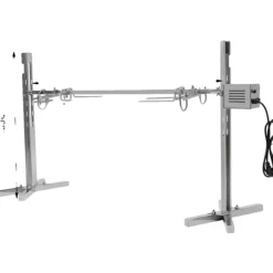 Grillvagn, Rostfritt stål, 30 kg kapacitet,Silver