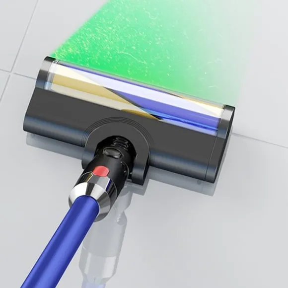 Grönt dammvisande borsthuvud kompatibelt med Dyson V10 Slim/V12 Slim XB Gul Blå Mjuk Sammet