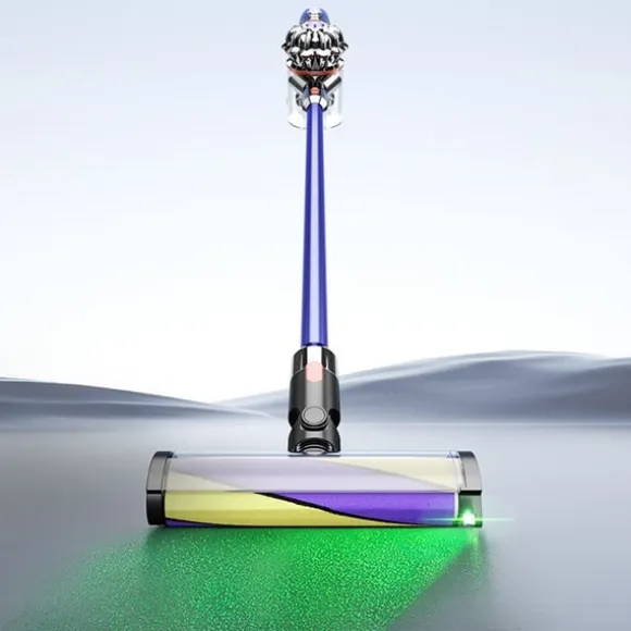 Grönt dammvisande borsthuvud kompatibelt med Dyson V10 Slim/V12 Slim XB Gul Blå Mjuk Sammet