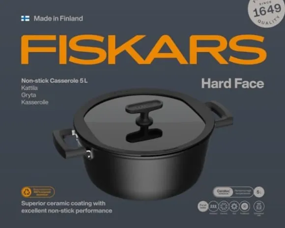 Gryta Hard Face 5 L med lock Keramisk 1075527