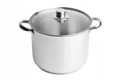 Gryta i rostfritt stål HIGH Stock Pot stor 13,0L 28cm GASINDUKTION FAST OK