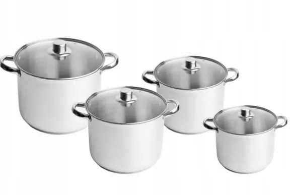 Gryta i rostfritt stål HIGH Stock Pot stor 13,0L 28cm GASINDUKTION FAST OK