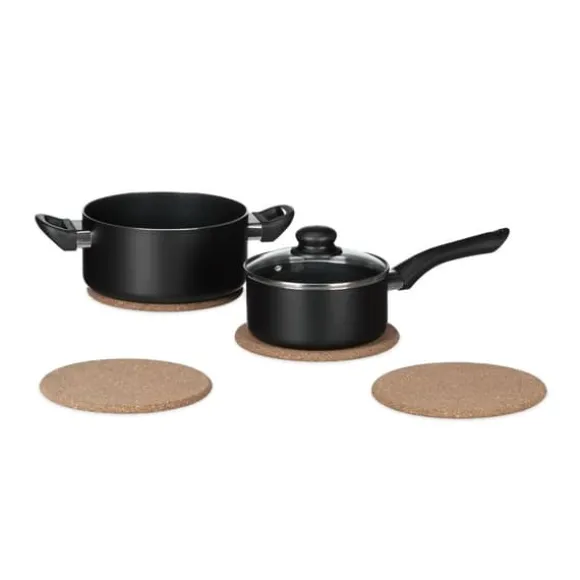 Grytunderlägg set, 1x19,3 cm, Brun