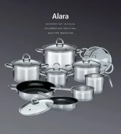 GSW Alara - 14-delat rostfritt stål köksredskap - Alla spisar inklusive induktion