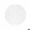 Halkfri matta Kinvara Transparent Plast 29 x 0,1 x 29 cm Diskho (12 antal)