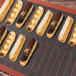 Halkfri mikroperforerad ugnsmatta Silikon Kex Bakmatta Macarons Pizzakaka Bakplåtsmatta Ugn Mikrovågsugn Bakform Verktyg