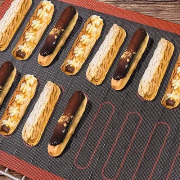 Halkfri mikroperforerad ugnsmatta Silikon Kex Bakmatta Macarons Pizzakaka Bakplåtsmatta Ugn Mikrovågsugn Bakform Verktyg