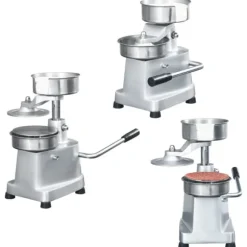 Hamburgerpress i aluminium med 500 pappersark | Diameter: 13 cm | Perfekt för professionell användning