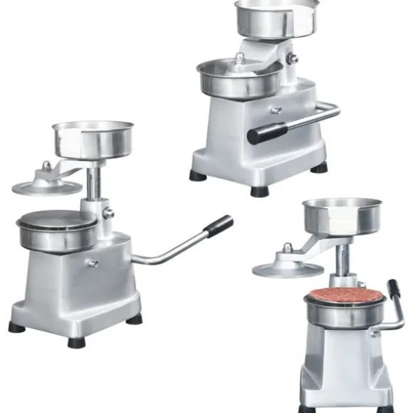Hamburgerpress med 500 pappersark aluminium 13 cm