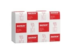 Handduksark Katrin Non-Stop Z-fold 2-lagers L24.0xW20.6xD8.5cm Nyfiber Vit,18 pk x 150 st/krt