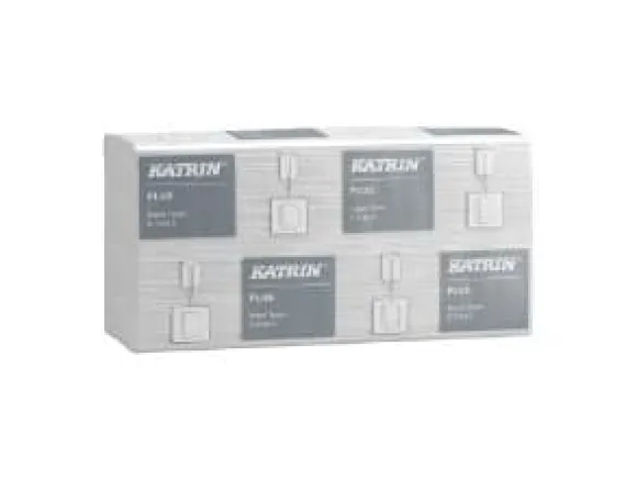 Handduksark Katrin Plus C-Fold 2-lagers L24xW33xD9cm Nyfiber Vit,16 pk x 100 st/crt