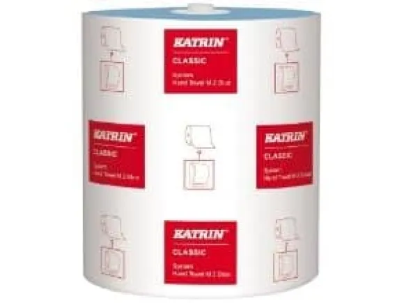 Handduksrulle Katrin Classic System M2 2-lagig 130 m Blå,6 rl/krt