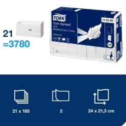 Handduk TORK Adv H2 Xpress 3780/fp