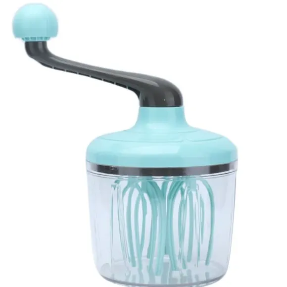 Handmixer PP Handhållen äggvisp med avtagbart handtag gräddvisp Bekväm och halkfri ljusgrön för kök